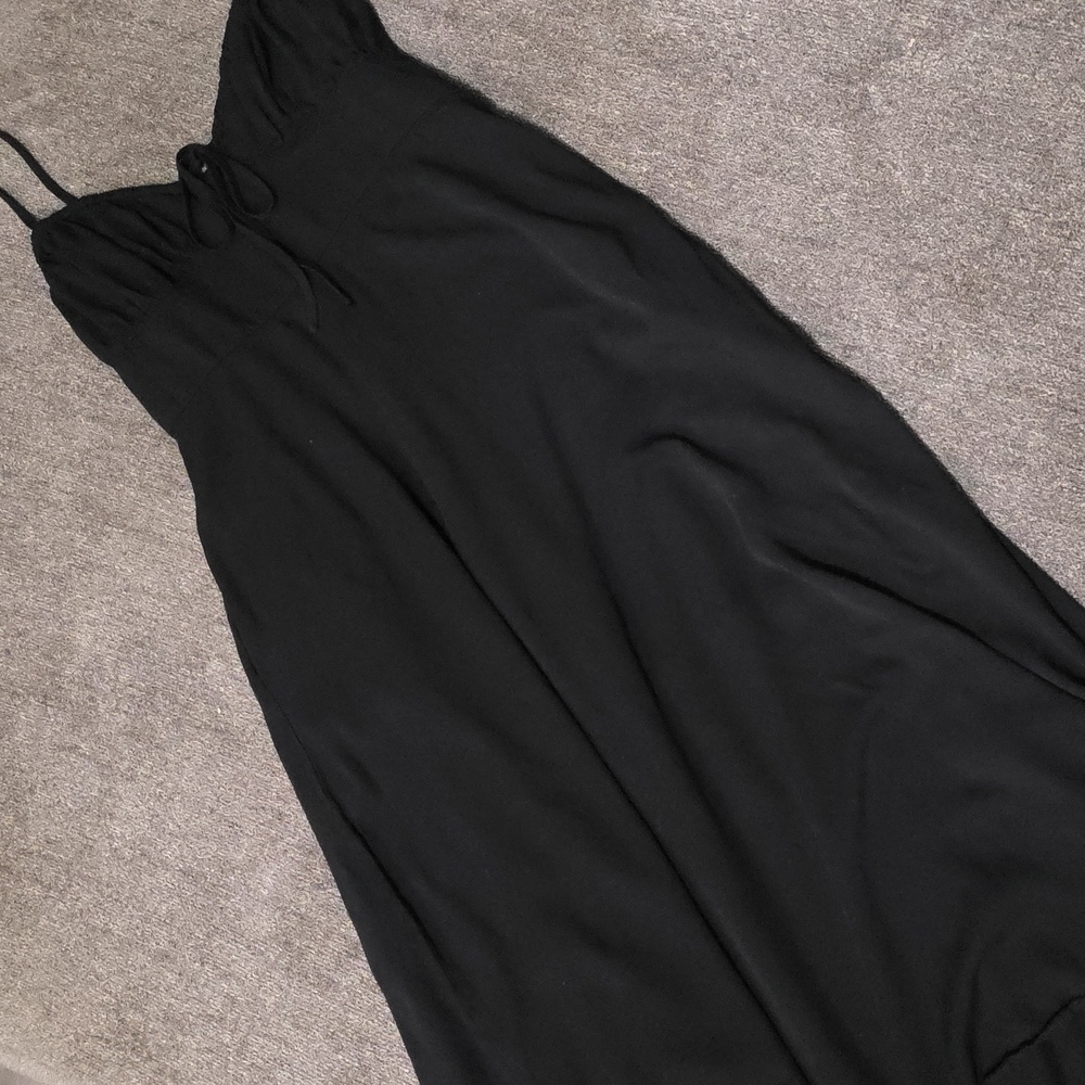 Camellia Black Maxi Dress